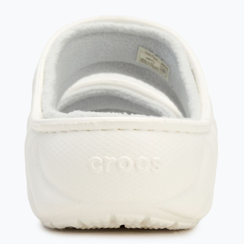 Nazouváky  Crocs Classic Cozzzy Overpuff Sandal white 6