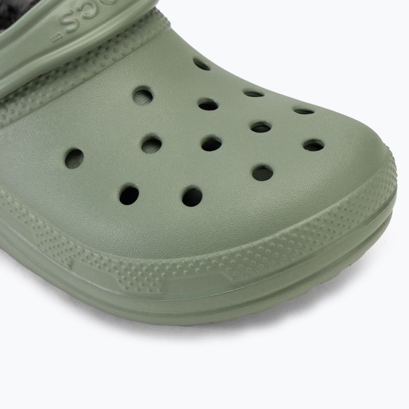 Nazouváky  Crocs Classic Lined Clog moss/multi 8