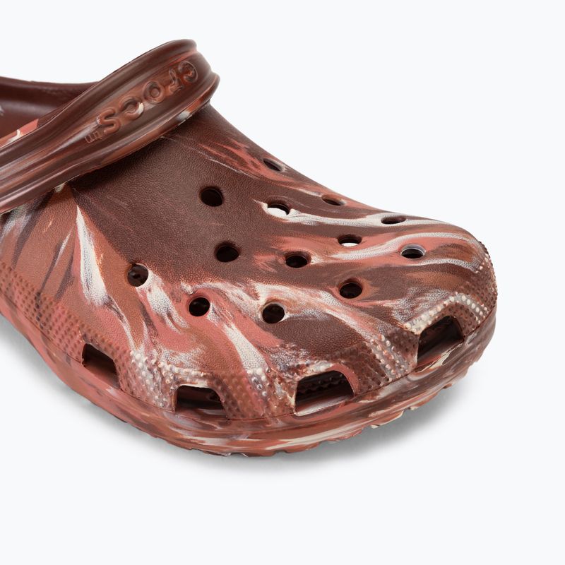 Nazouváky  Crocs Classic Marbled Clog dark clay/multi 8