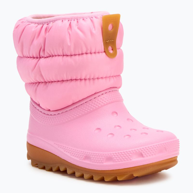 Dětské sněhule  Crocs Classic Neo Puff Boot Toddler pink tweed/gum