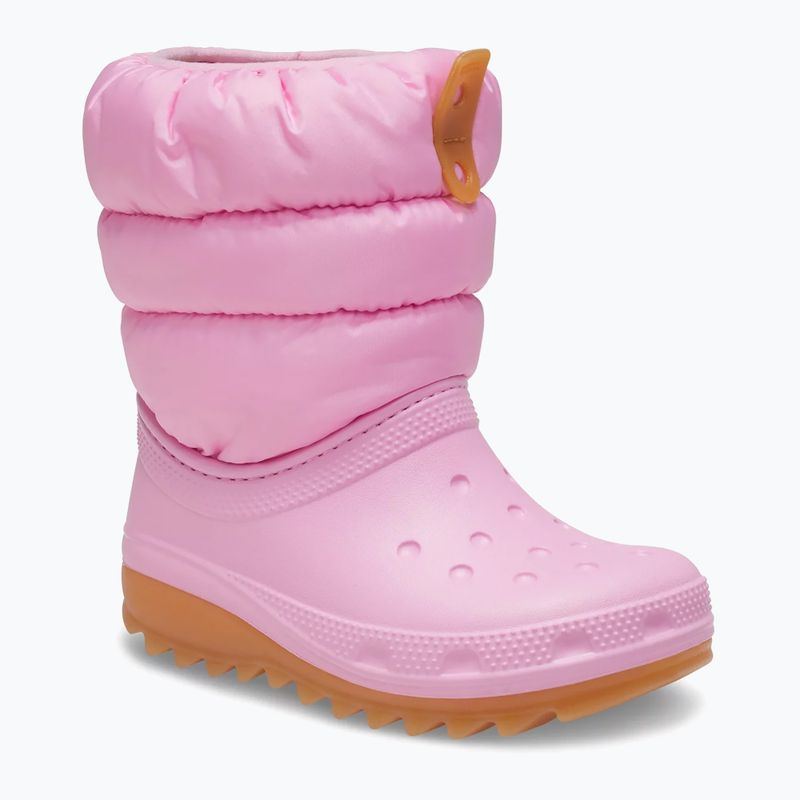 Dětské sněhule Crocs Classic Neo Puff pink tweed/gum 8
