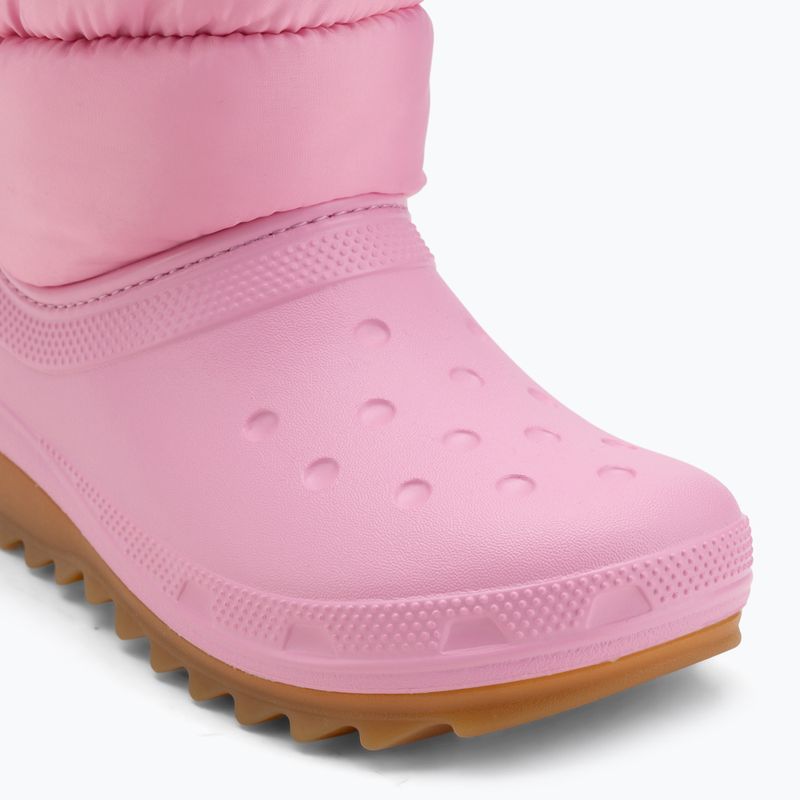 Dětské sněhule Crocs Classic Neo Puff pink tweed/gum 7