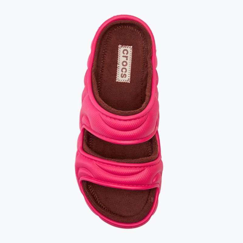 Nazouváky  Crocs Classic Cozzzy Overpuff Sandal dragonfruit 5