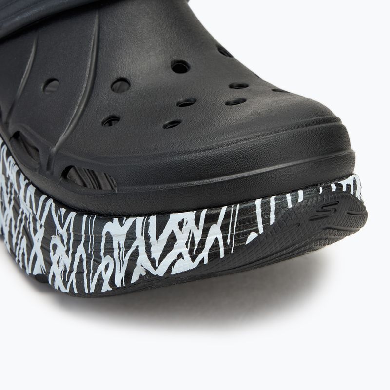 Dámské nazouváky SKECHERS JGoldcrown Max Cushioning Foamies Love True black 8