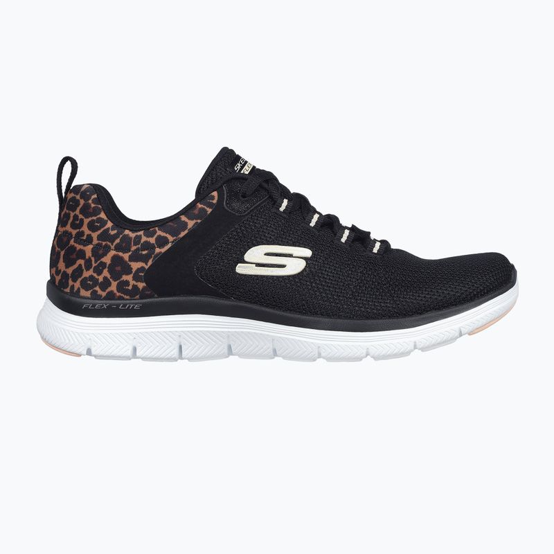 Dámské boty SKECHERS Flex Appeal 4.0 Wild Ballad black/leopard