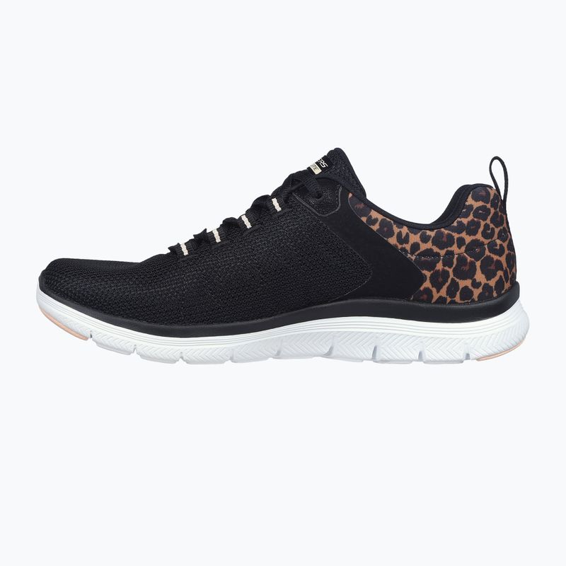 Dámské boty SKECHERS Flex Appeal 4.0 Wild Ballad black/leopard 3