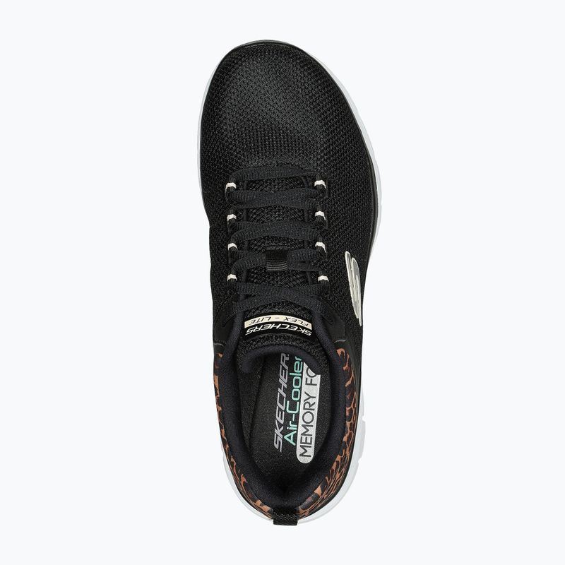 Dámské boty SKECHERS Flex Appeal 4.0 Wild Ballad black/leopard 5