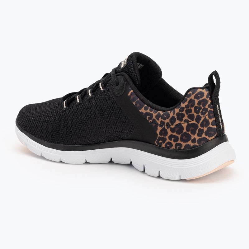 Dámské boty SKECHERS Flex Appeal 4.0 Wild Ballad black/leopard 3