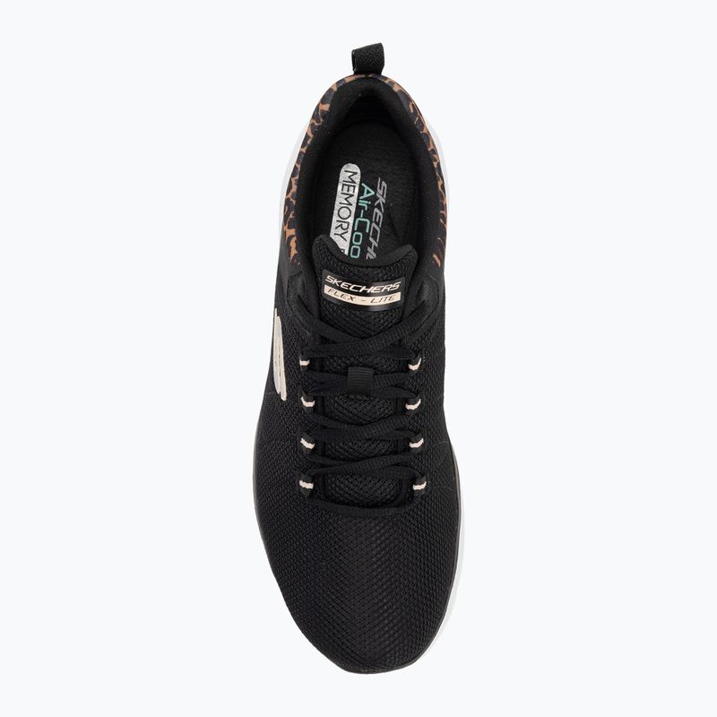 Dámské boty SKECHERS Flex Appeal 4.0 Wild Ballad black/leopard 5