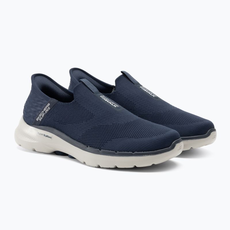 Pánské boty  SKECHERS Slip-ins Go Walk 6 Easy On navy/white 4