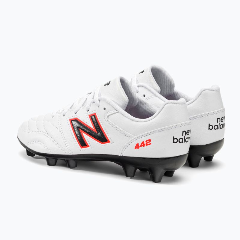 New Balance 442 V2 Academy FG dětské kopačky bílé JS43FWD2.M.035 3