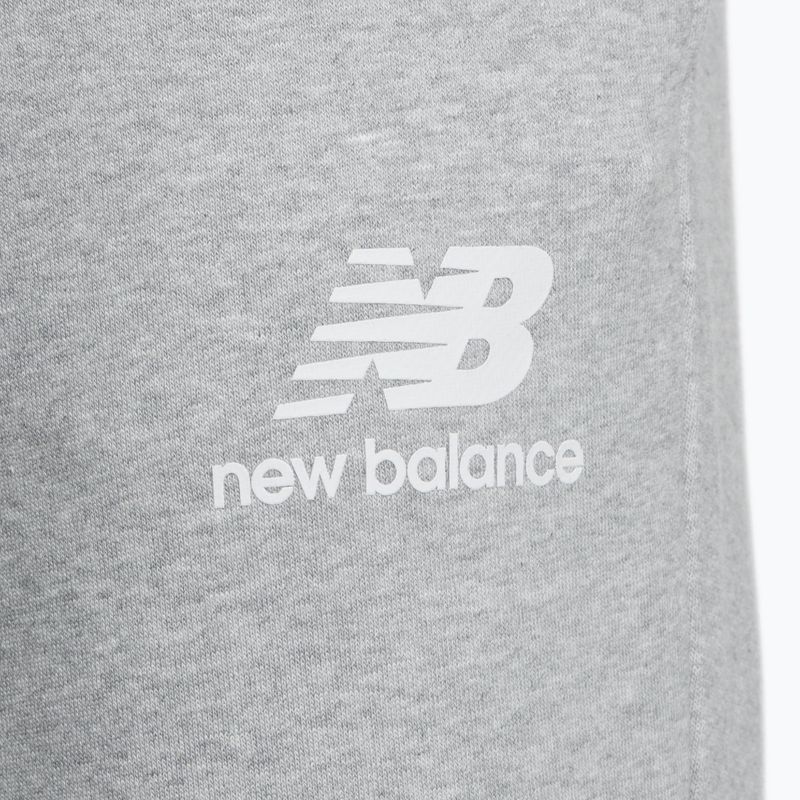 Pánské trekingové kalhoty New Balance Essentials Stacked Logo French šedé NBMP31539AG 7