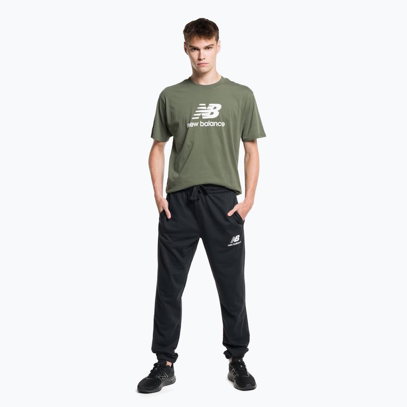 Pánské trekingové kalhoty New Balance Essentials Stacked Logo French černé NBMP31539BK 2