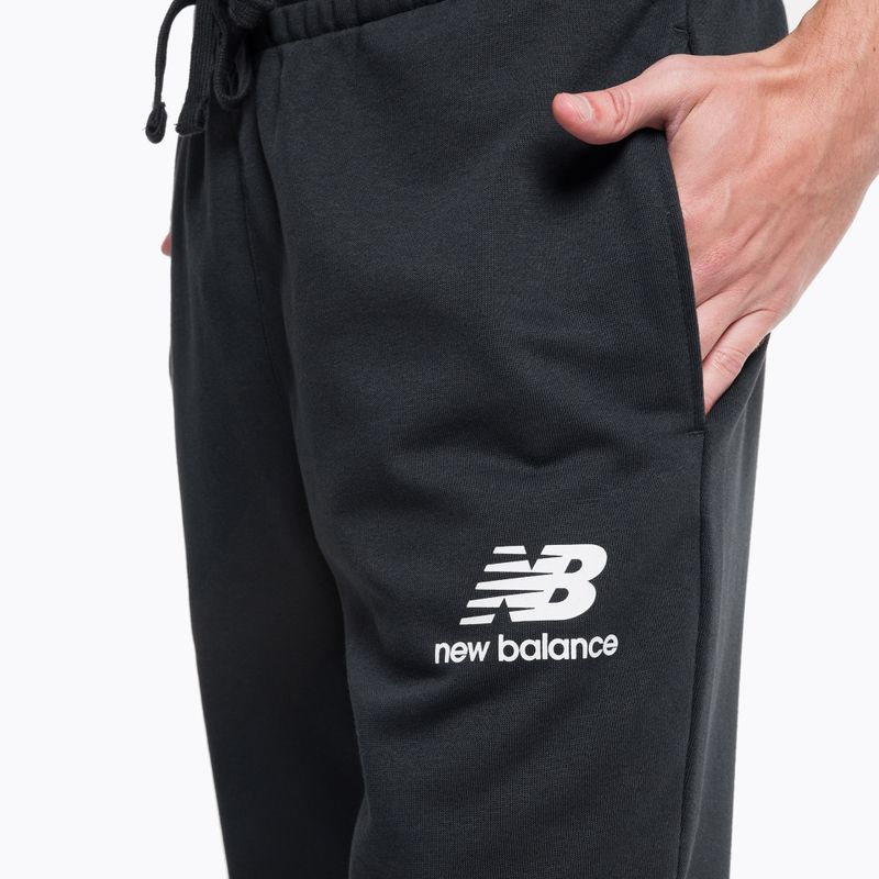 Pánské trekingové kalhoty New Balance Essentials Stacked Logo French černé NBMP31539BK 4