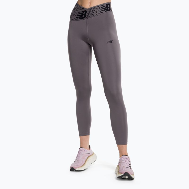 Dámské legíny New Balance Tight Relentless Crossover High Rise šedé NBWP21177Z