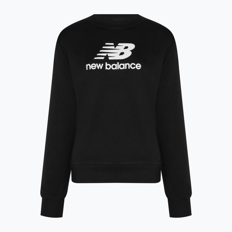 Bluza treningowa damska New Balance Essentials Stacked Logo French Terry Hoodie černá NBWT31533 5