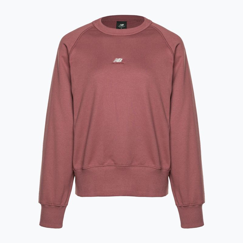 Dámská tréninková mikina New Balance Athletics Remastered French Terry Crewneck červená WT31500WAD 5