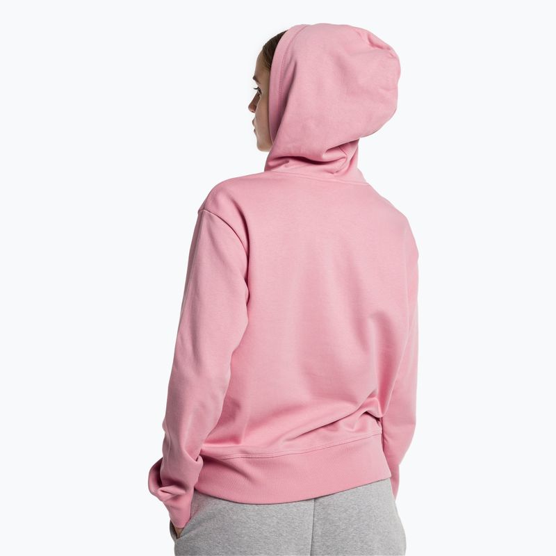 Dámská tréninková mikina New Balance Essentials Stacked Logo French Terry Hoodie pink WT31533HAO 3