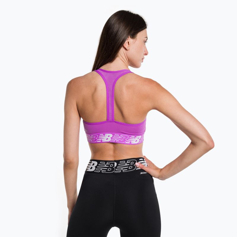 Fitness podprsenka New Balance NB Pace Bra 3.0  fialová NBWB11034 3