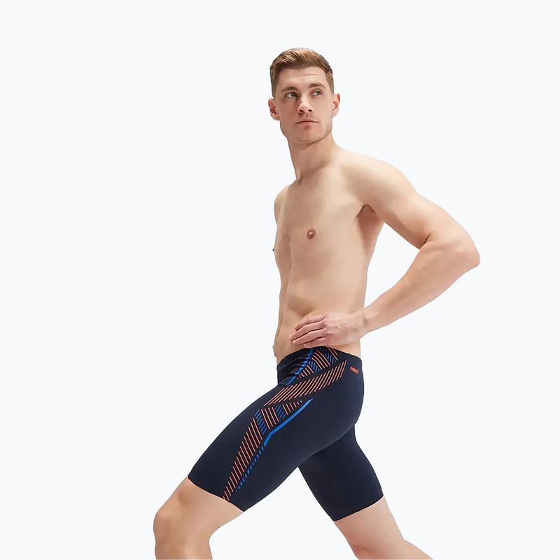 Pánské plavky Speedo Tech Panel navy/orange 10