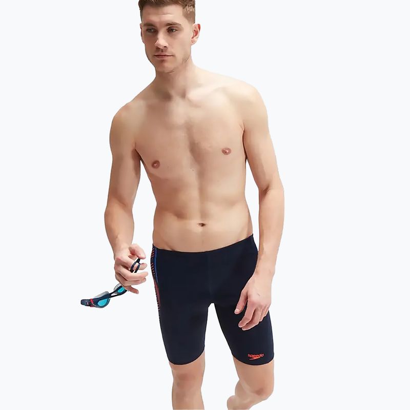 Pánské plavky Speedo Tech Panel navy/orange 14