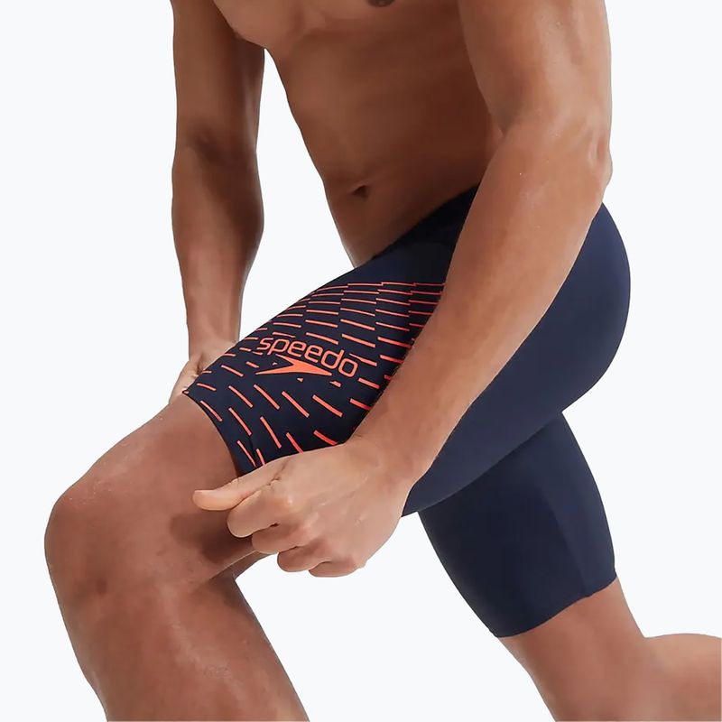 Pánské plavky Speedo Medley Logo navy/orange 10