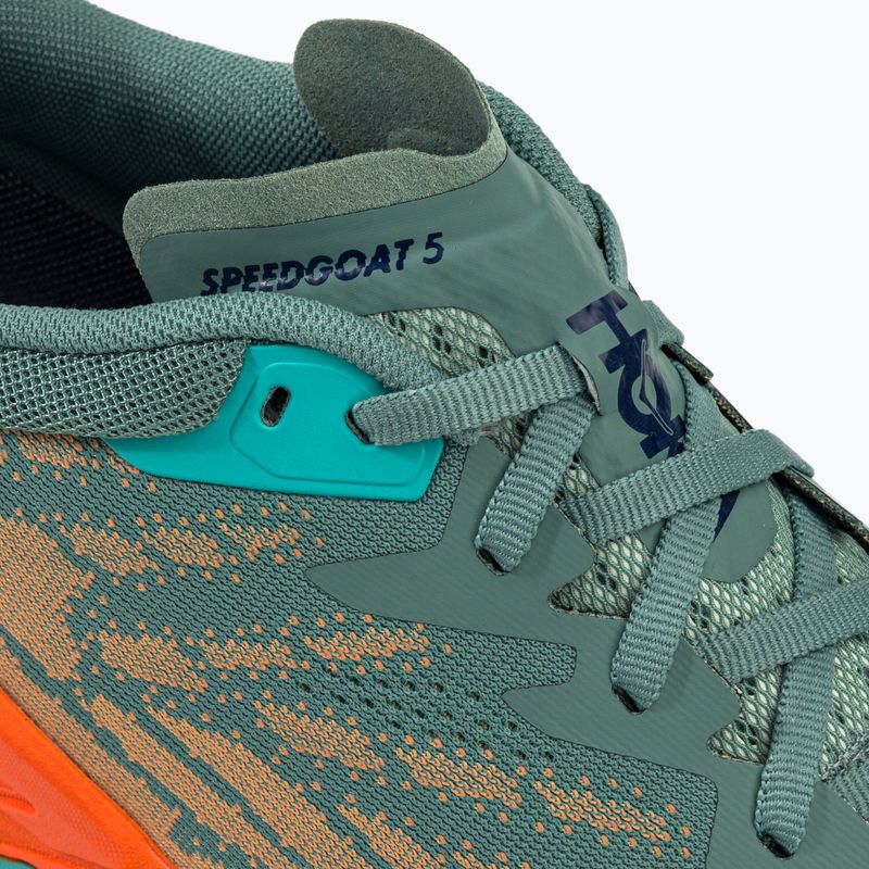 Pánské běžecké boty HOKA Speedgoat 5 green-orange 1123157-TMOR 8