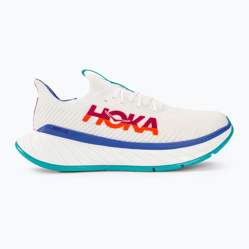 Pánské běžecké botyHOKA Carbon X 3 white/flame 2