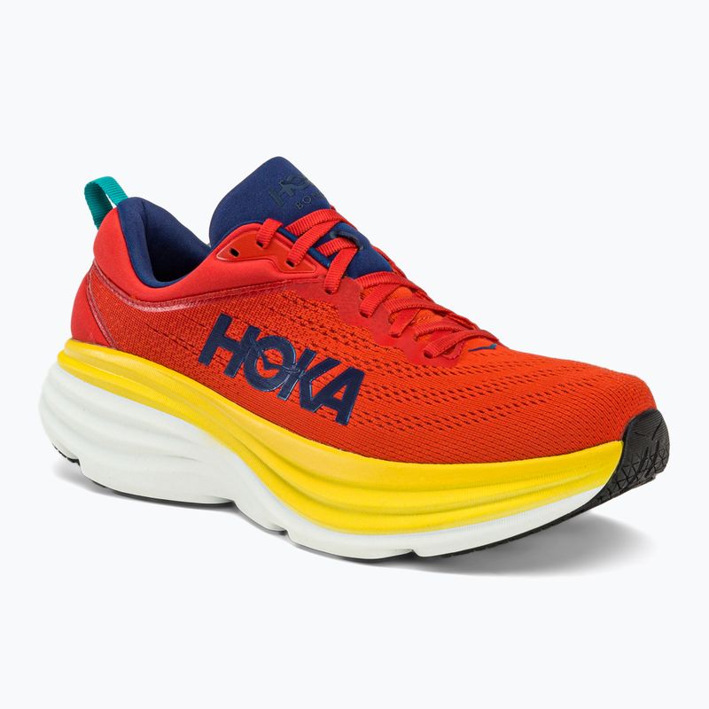 HOKA Bondi 8 pánská běžecká obuv červená 1123202-RAFL