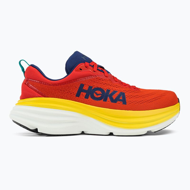 HOKA Bondi 8 pánská běžecká obuv červená 1123202-RAFL 2