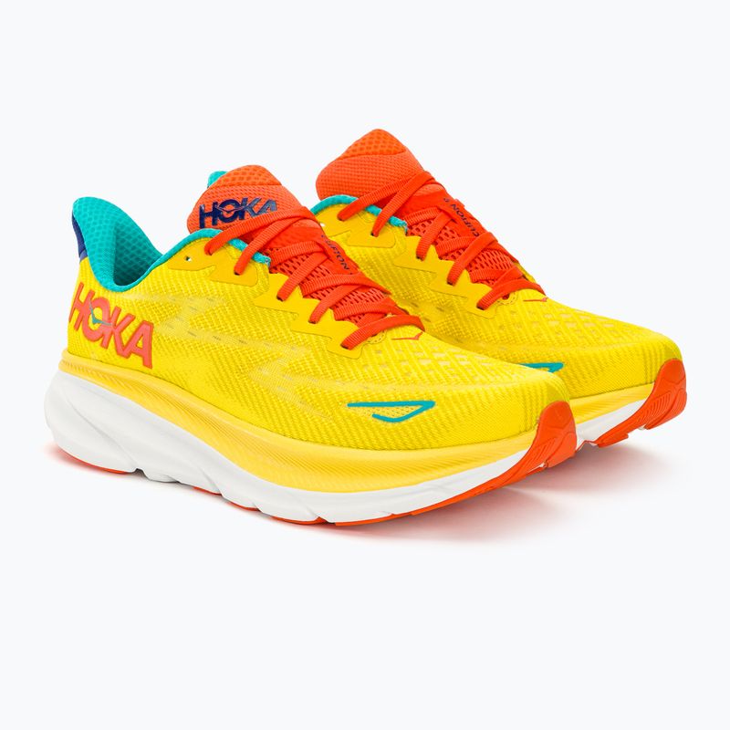 Pánské běžecké boty   HOKA Clifton 9 passion fruit/maize 4