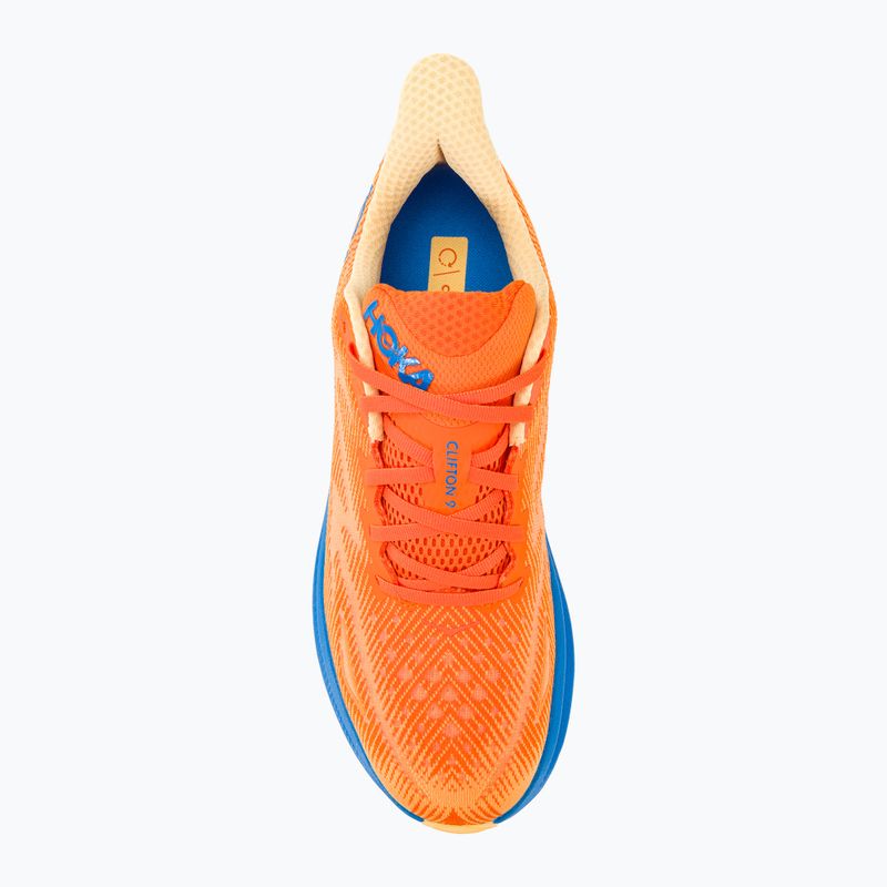 Pánské běžecké boty   HOKA Clifton 9 Wide vibrant orange/impala 6