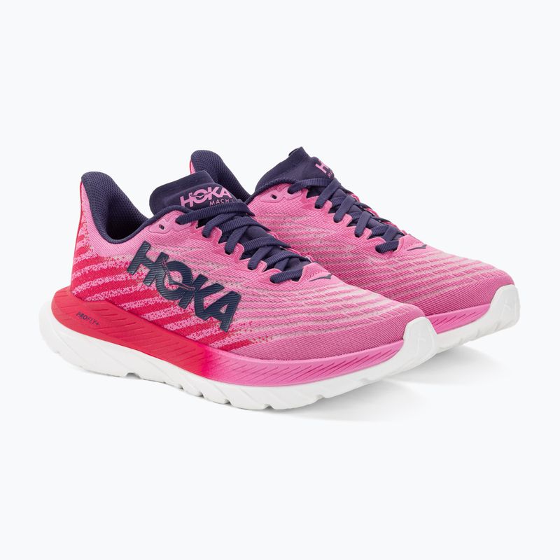 Dámské běžecké boty HOKA Mach 5 raspberry/strawberry 4