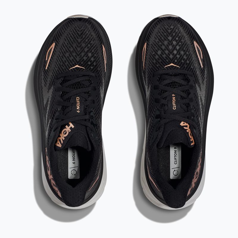 Dámské běžecké boty HOKA Clifton 9 black/rose gold 15