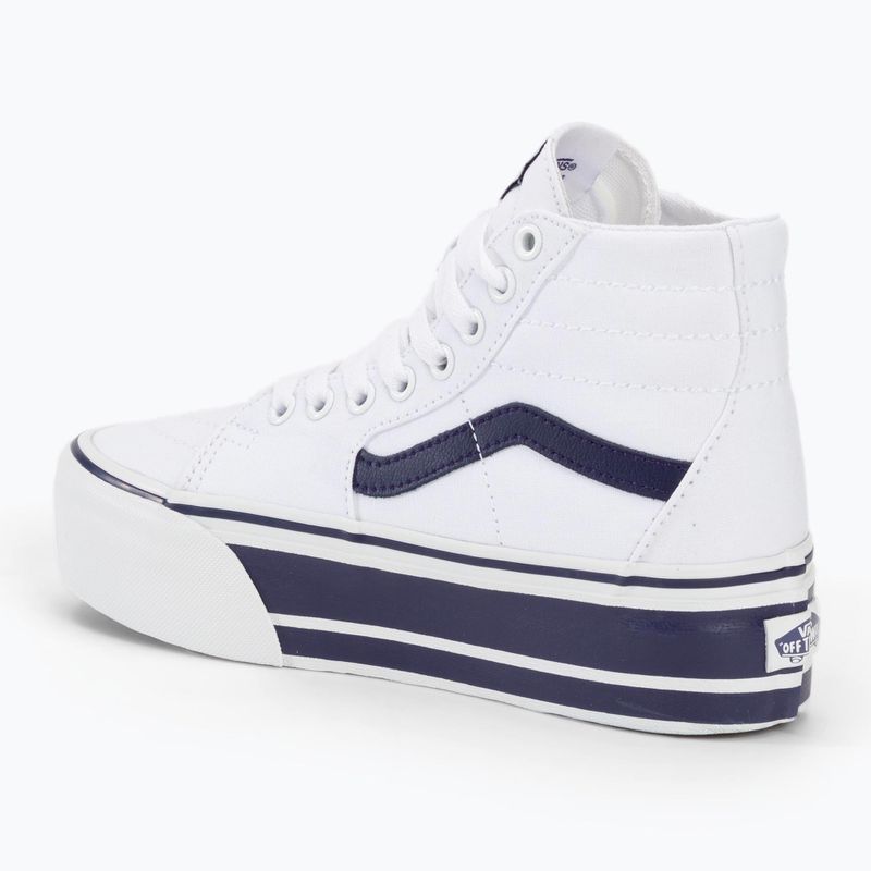 Boty Vans UA SK8-Hi Tapered Stackform Sport Stripes navy true/white boty 3