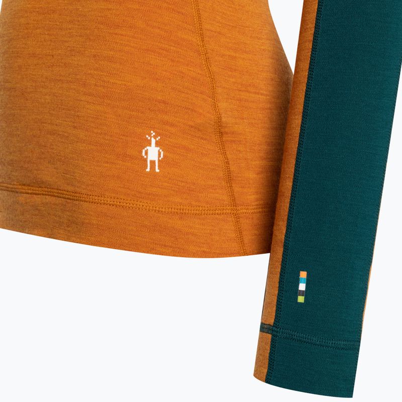 Dámská termoakční mikina Smartwool Merino Baselayer Colorblock 1/4 Zip Boxed marmalade heather 6