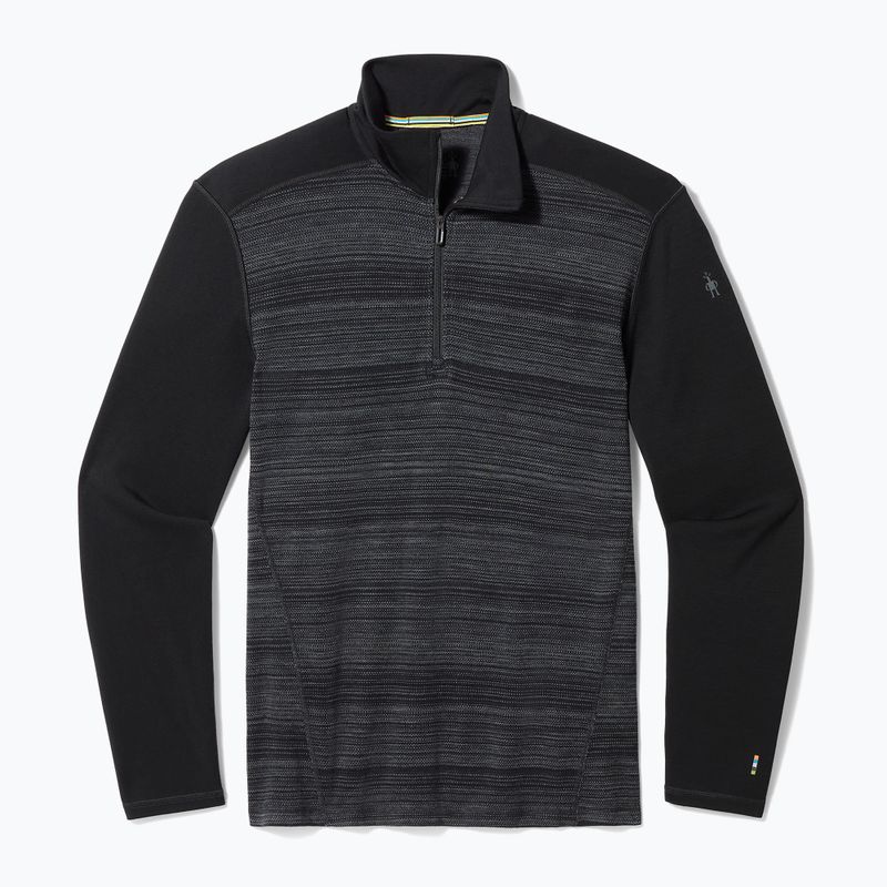 Pánské termo tričko longsleeve  Smartwool Merino 250 Baselayer 1/4 Zip Boxed black color shift 3