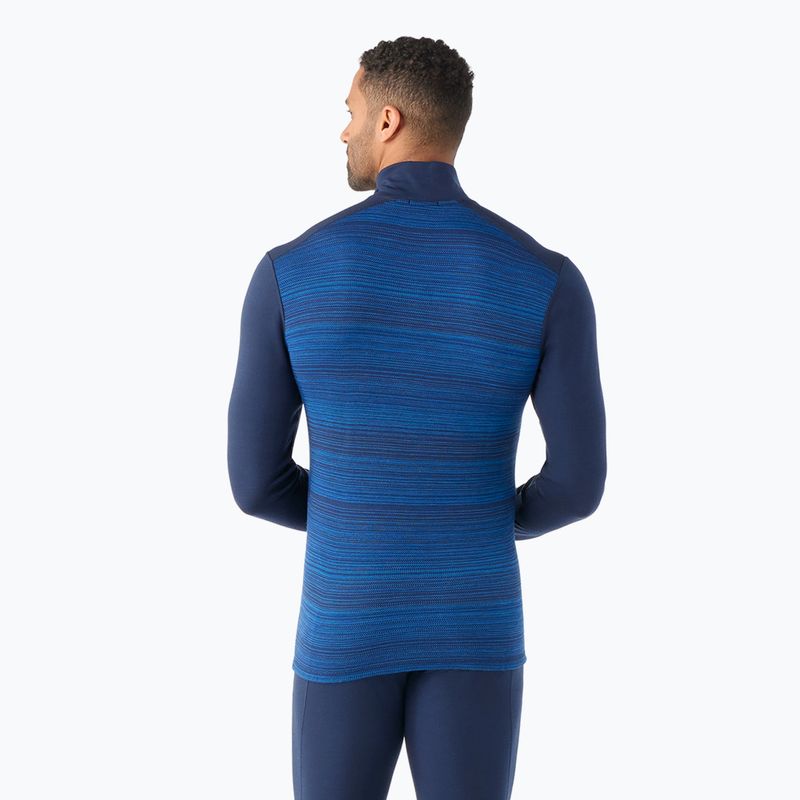 Pánské termo tričko longsleeve  Smartwool Merino 250 Baselayer 1/4 Zip Boxed deep navy color shift 2