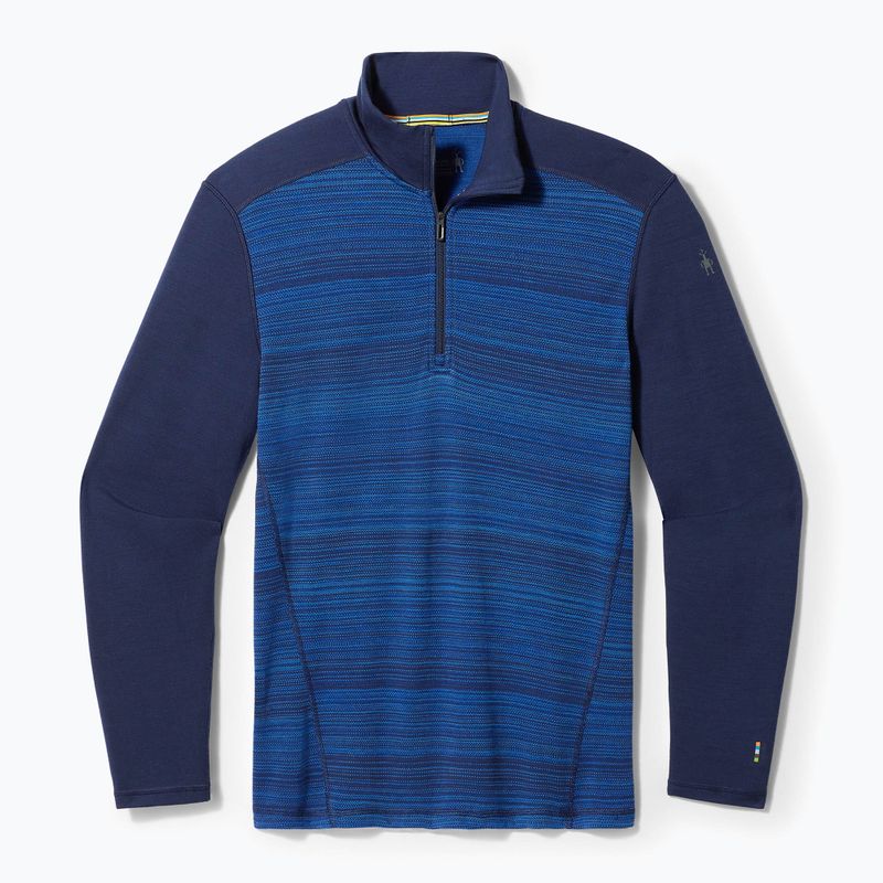 Pánská termoakční mikina Smartwool Merino 250 Baselayer 1/4 Zip Boxed deep navy color shift 3