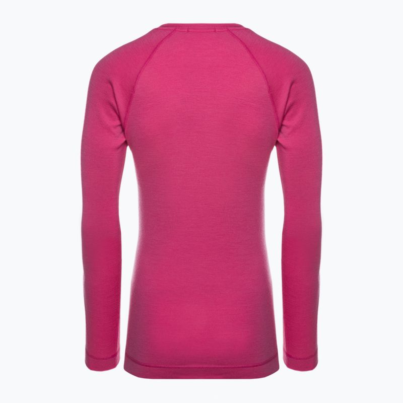 Dámské termo tričko Smartwool Merino 250 Baselayer Crew boxed power pink 4