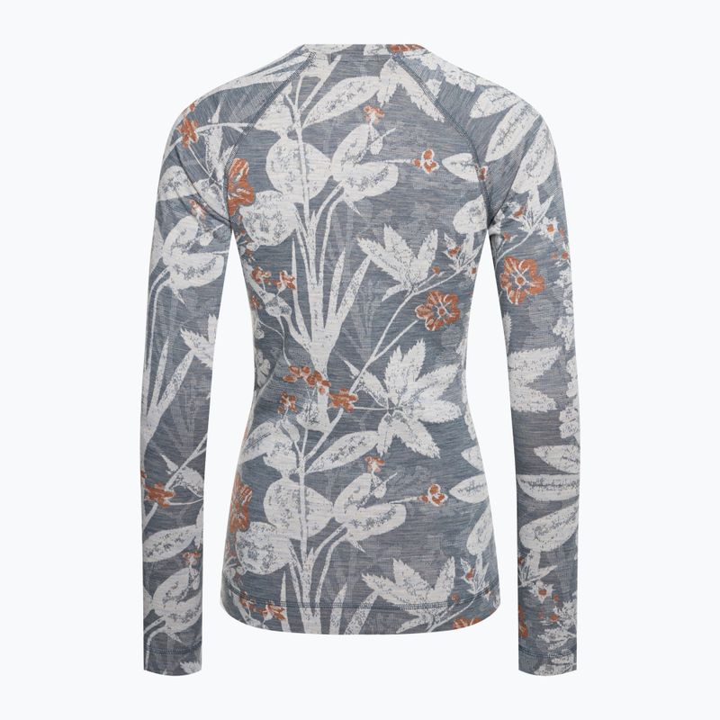 Dámská termoakční mikina Smartwool Merino 250 Baselayer Crew Boxed winter sky floral 4