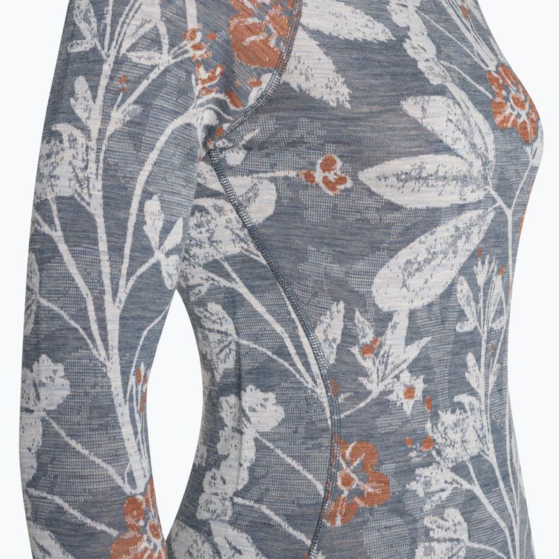 Dámská termoakční mikina Smartwool Merino 250 Baselayer Crew Boxed winter sky floral 5