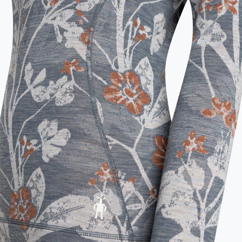 Dámská termoakční mikina Smartwool Merino 250 Baselayer Crew Boxed winter sky floral 6