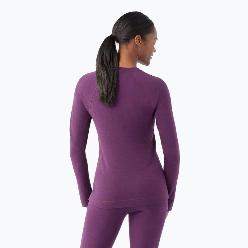 Dámská termoakční mikina Smartwool Merino 250 Baselayer Crew Boxed purple iris heather 2