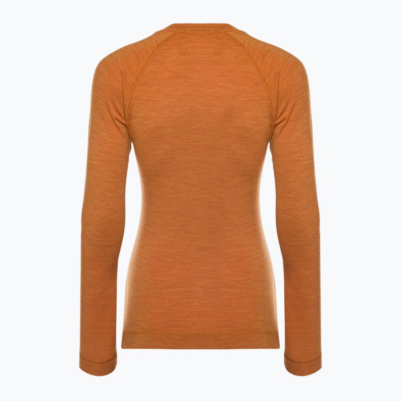 Dámská termoakční mikina Smartwool Merino 250 Baselayer Crew Boxed marmalade heather 4