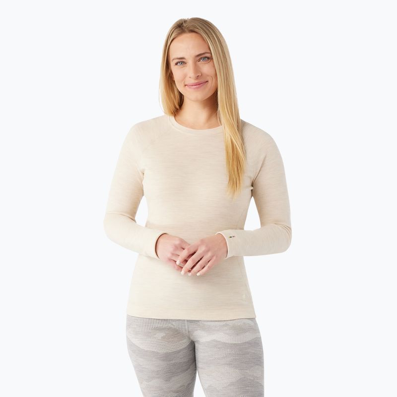 Dámské termo tričko Smartwool Merino 250 Baselayer Crew Boxed almond heather