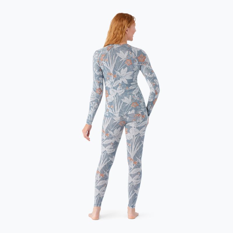 Dámská termoakční mikina Smartwool Merino 250 Baselayer Crew Boxed winter sky floral 2