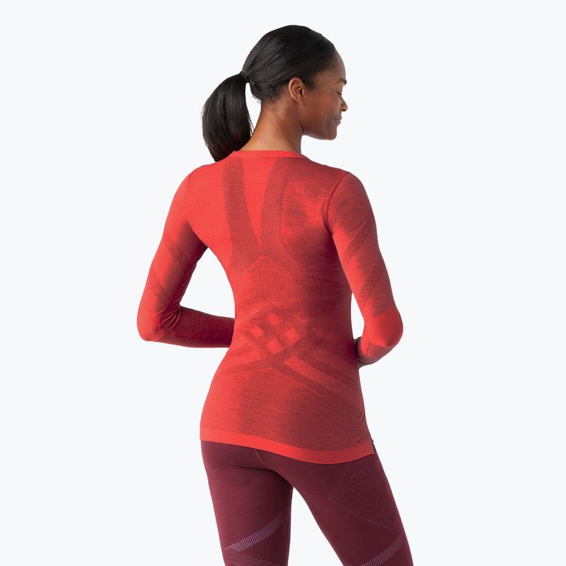 Dámská termoakční mikina Smartwool Intraknit Thermal Merino Baselayer Crew scarlet/black 6