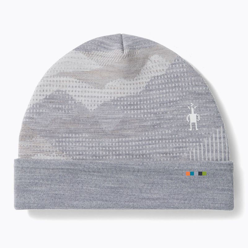 Smartwool Merino Reversible Cuffed světle šedá čepice Mountain Scape 6