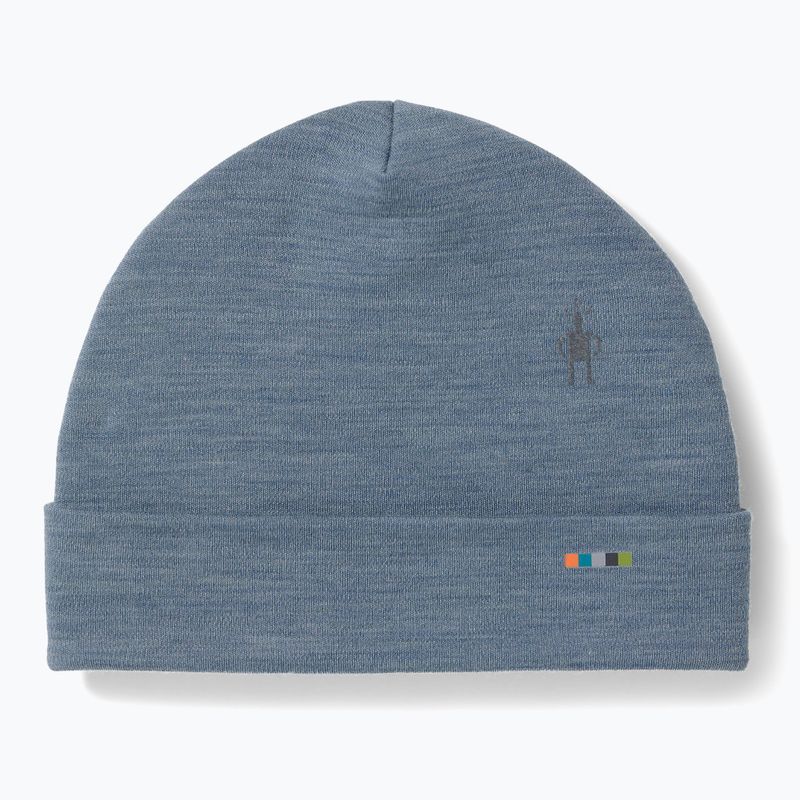Čepice Smartwool Merino Reversible Cuffed pewter blue heather